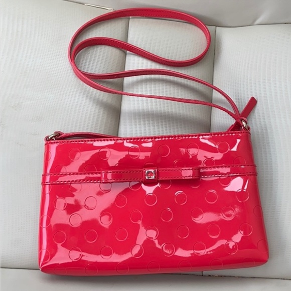 ♠️Kate Spade ♠️ Beautiful Red Crossbody Bag Purse Sachel - Picture 1 of 7